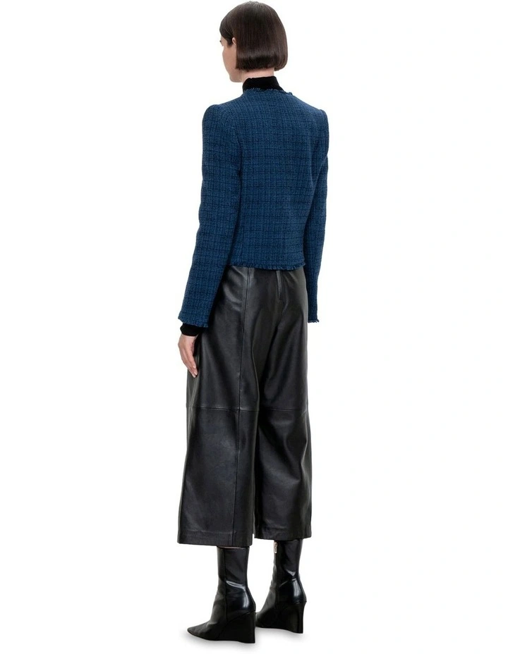 Modern Tweed Jacket in Indigo