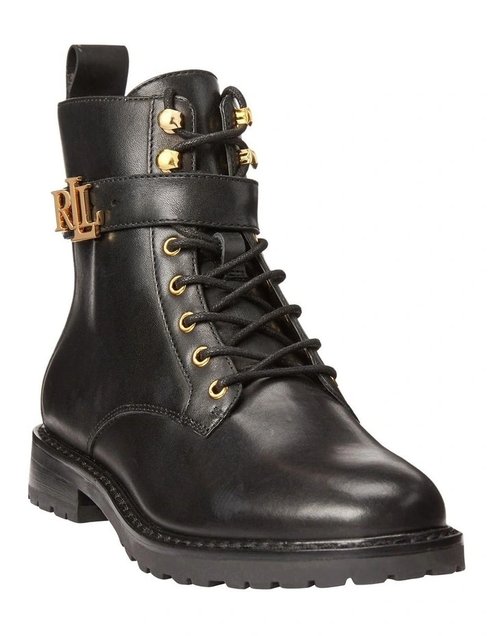 Eldridge Burnished Leather Boot in Black