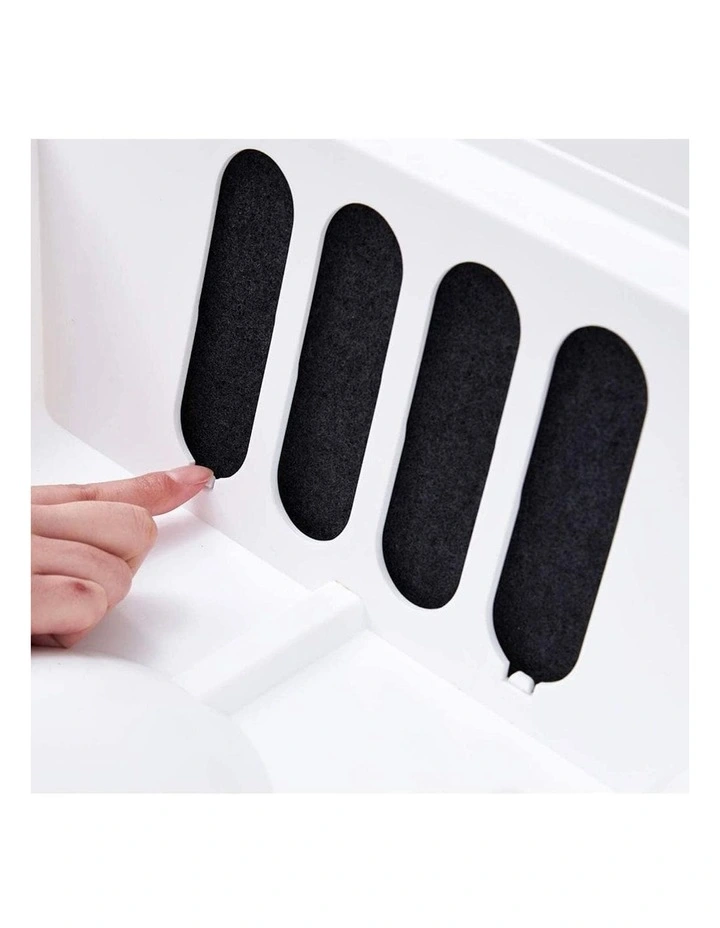 Cat Litter Box Carbon Filter 2 Pack in Black