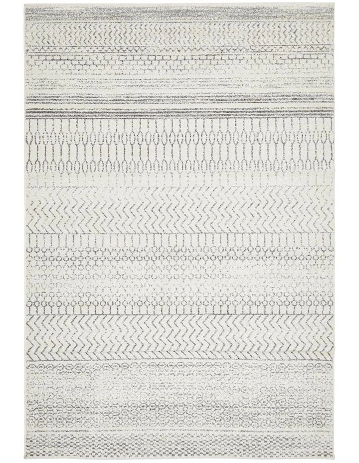 Chrome Harper Rug in Silver