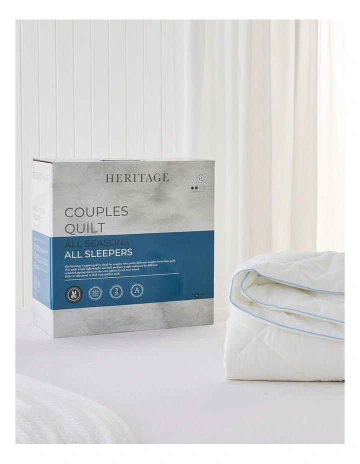 Couples Quilt in White