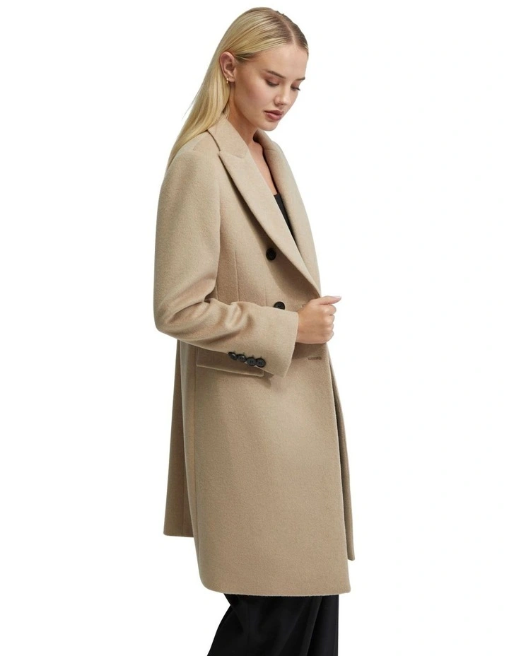 Bexley Wool Rich Coat in Camel