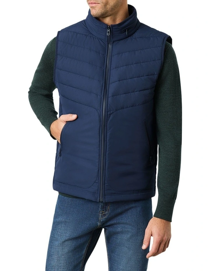 Castello Reversible Gilet Jacket in Blue