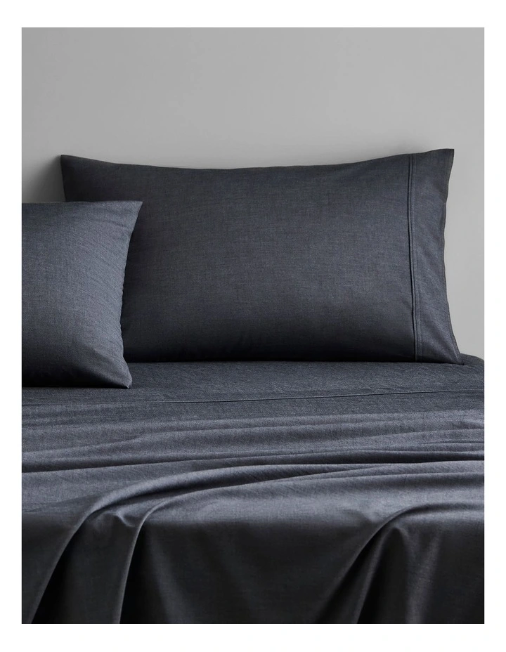 Reilly Pillowcase Pair in Carbon