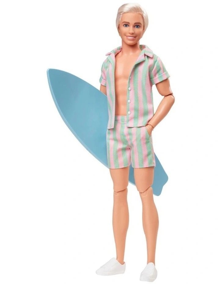 Ken Doll Wearing Striped Matching Set