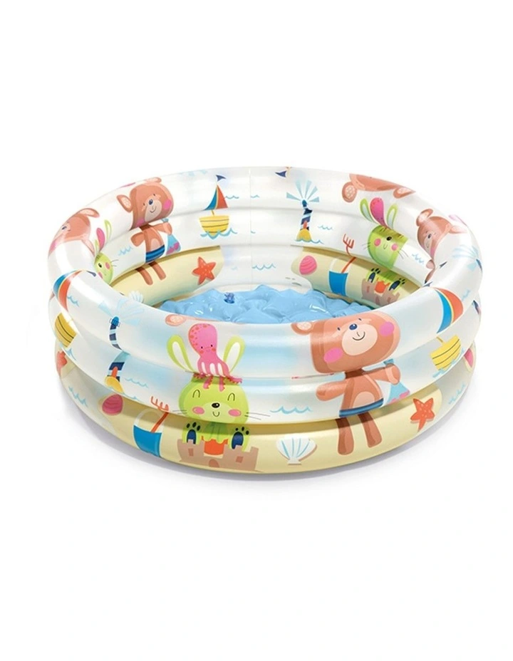 Beach Buddies 61x22cm 3 Ring Inflatable Kids Swimming Pool