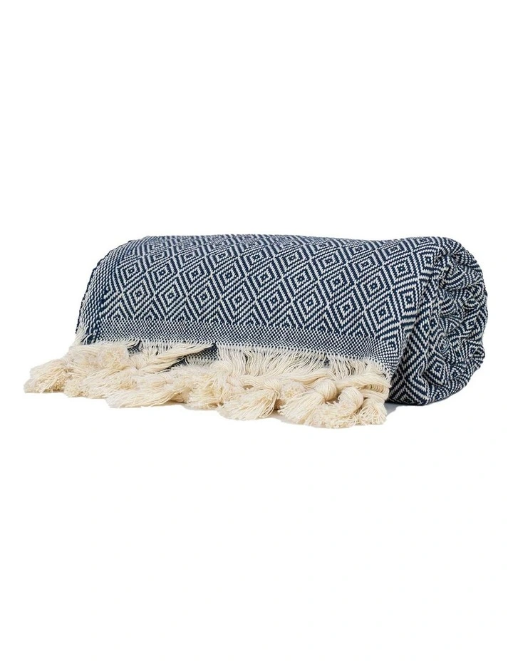 Turkish Towel in Navy