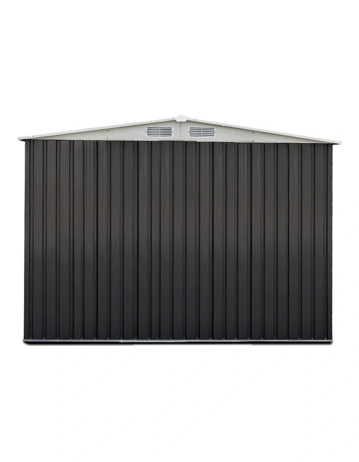Outdoor Garden Shed with Base 2.58X2.7M Grey