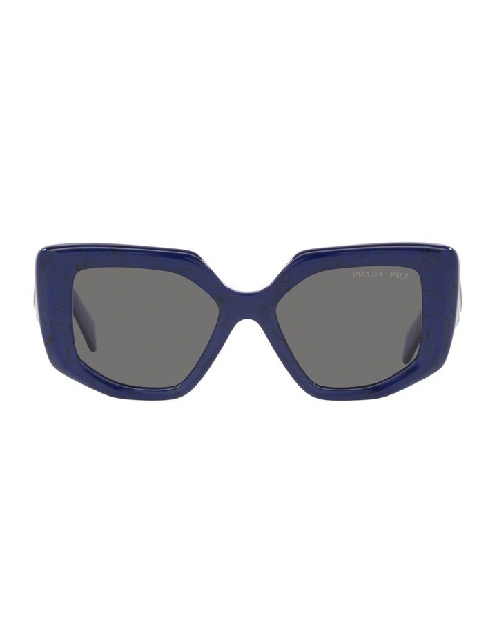 0PR 14ZS Polarised Sunglasses in Baltic Marble