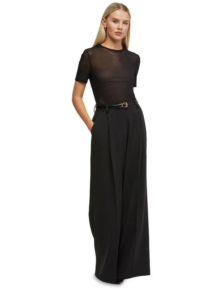 Camilla Mesh Top in Black