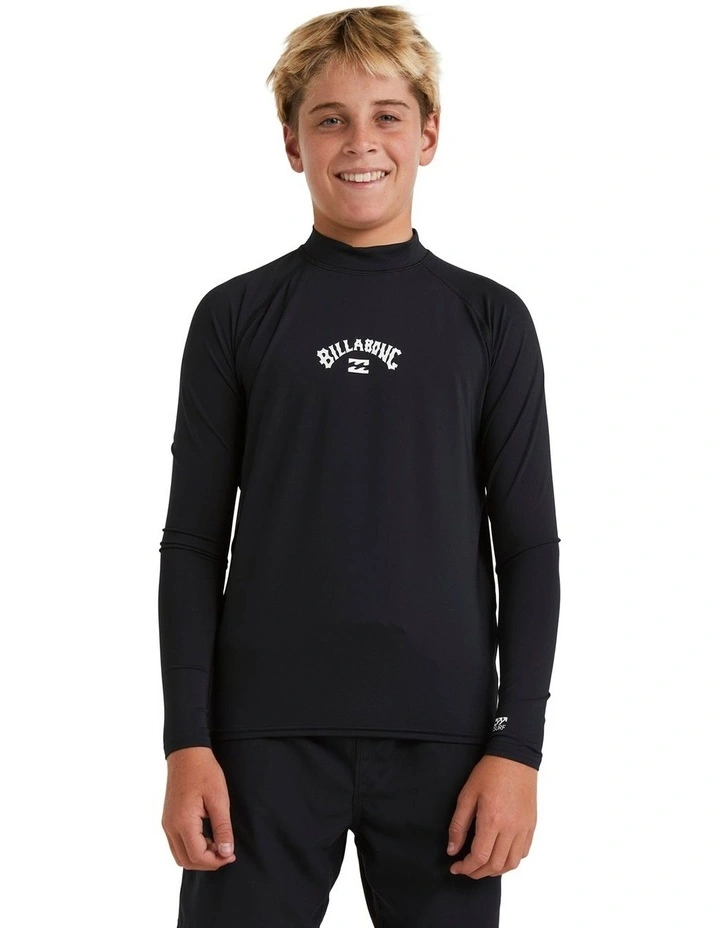 All Day Arch Rash Vest in Black