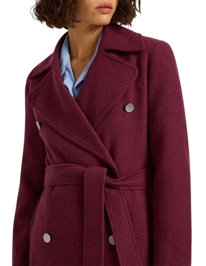 Aria Felted Wool Coat in Karma