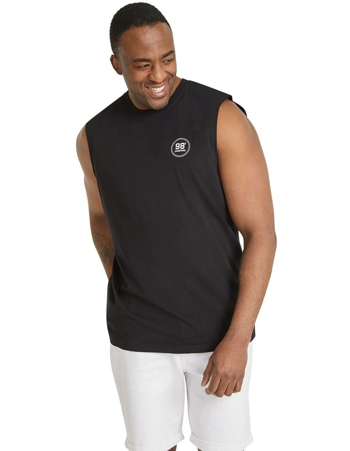 Baller Muscle Tee in Black