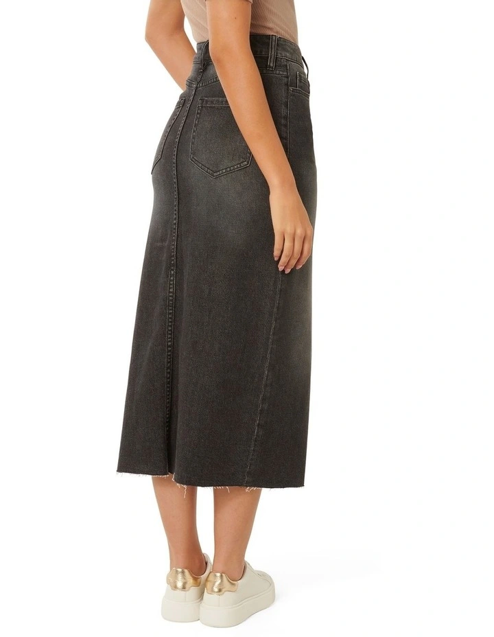 Tori Midaxi Skirt in Black