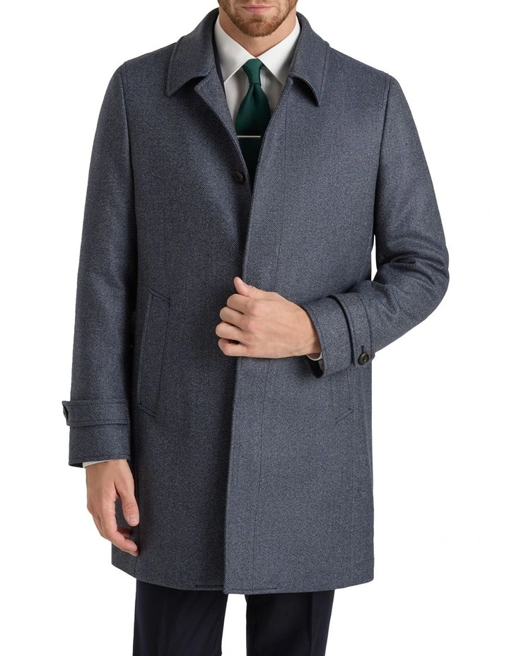 Oberon Coat in Lake House Blue