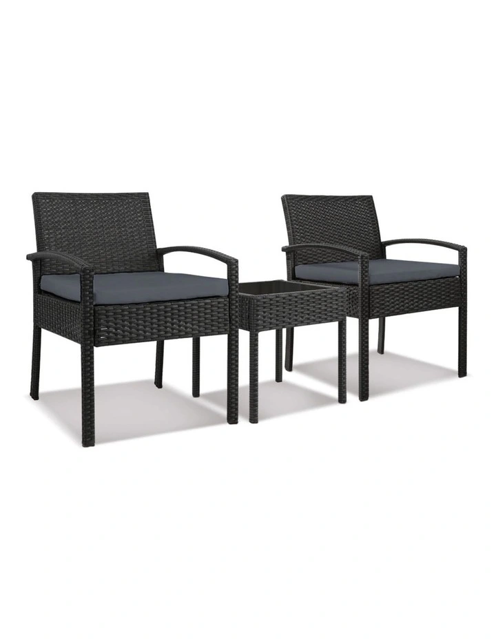Gardeon 3-piece Outdoor Set Black