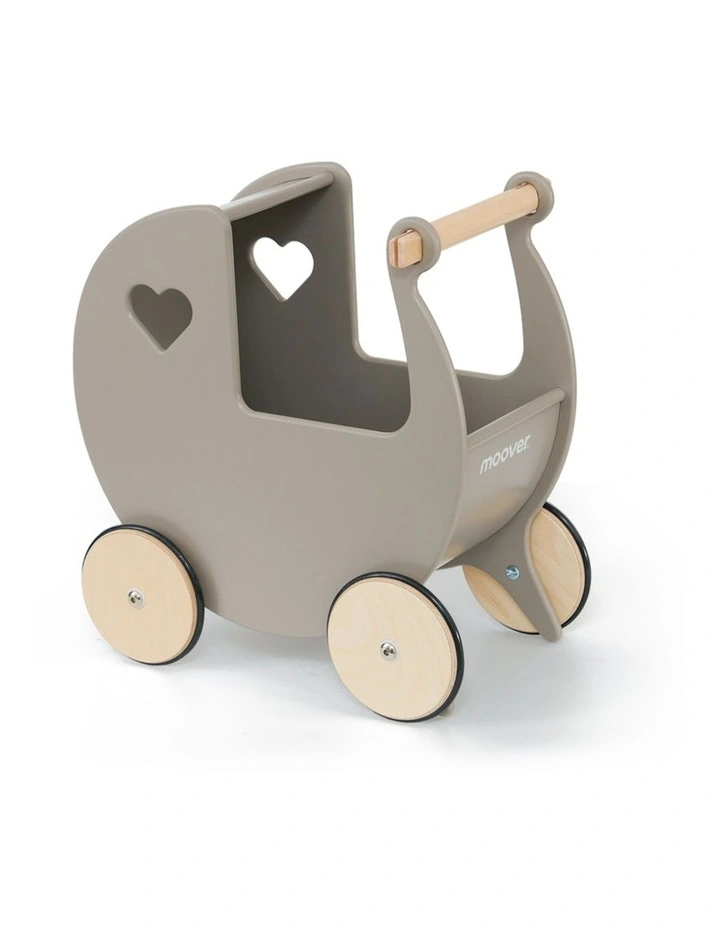 Classic Dolls Pram Wooden Kids Playset Toy 18m+