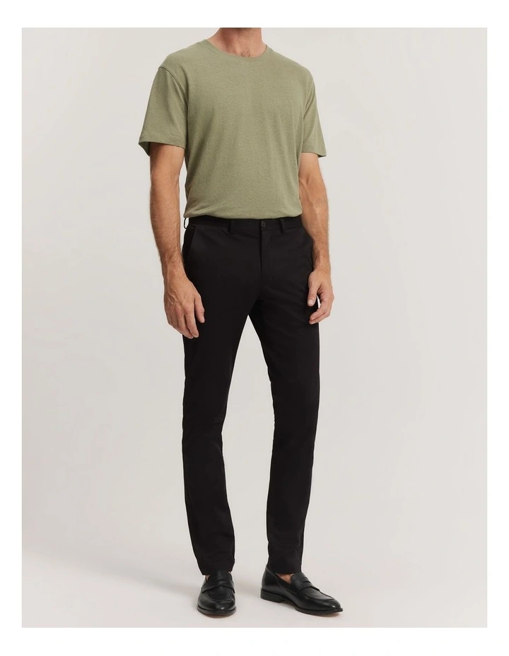 Slim Fit Travel Trouser in Black