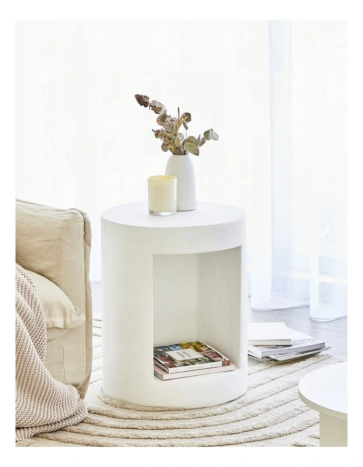 Castello Side Table 45cm in White