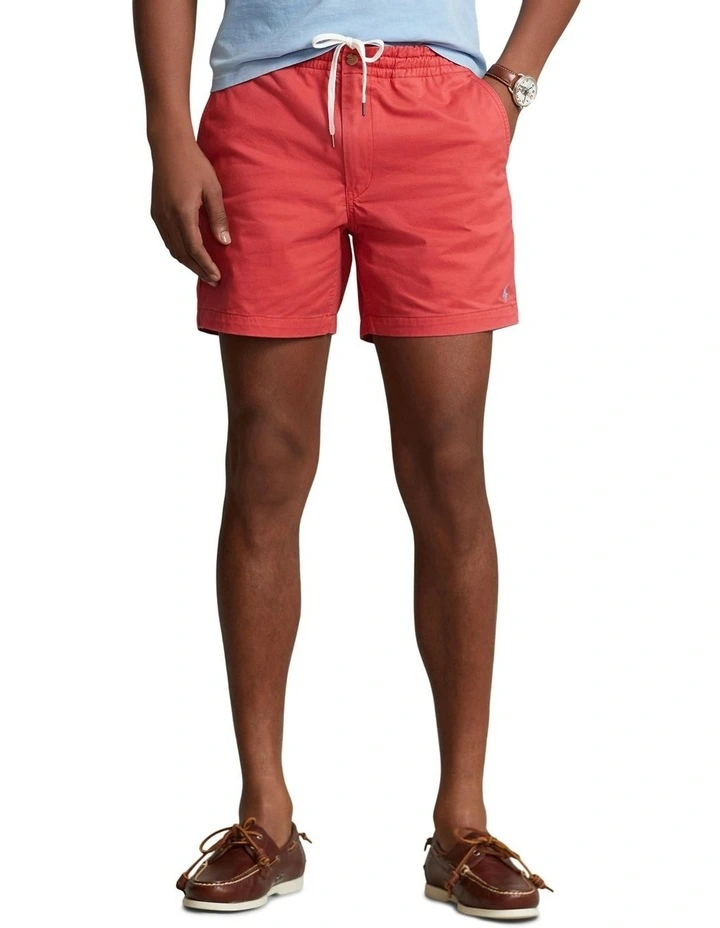 Prepster 6-Inch Stretch Chino Short in Red