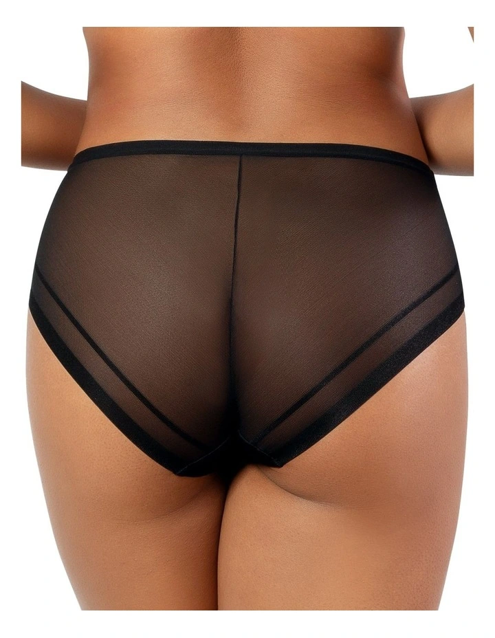 Shea Full Coverage High Waist Brief in Black