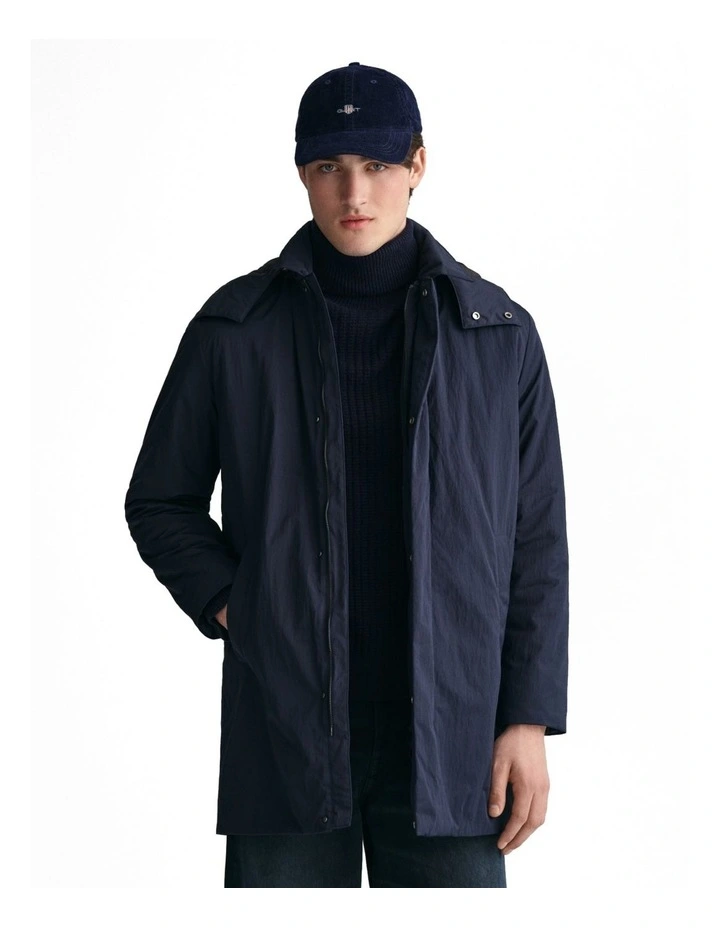 Padded Carcoat Evening Jacket in Blue