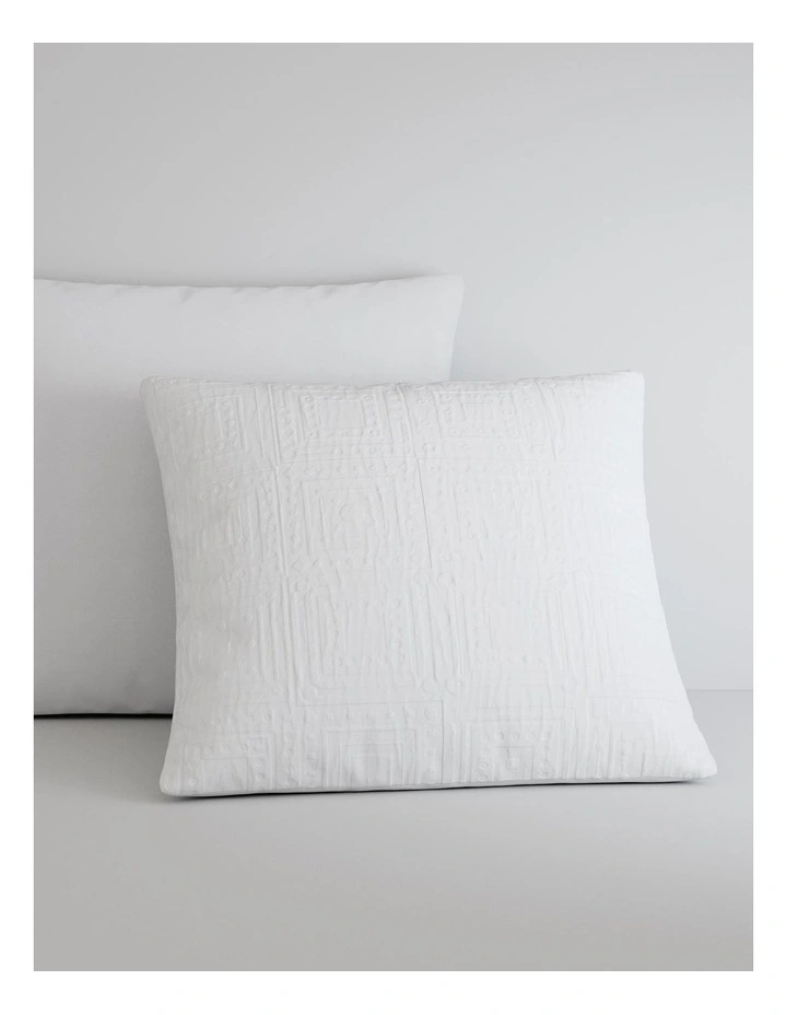 Mander European Pillowcase in White