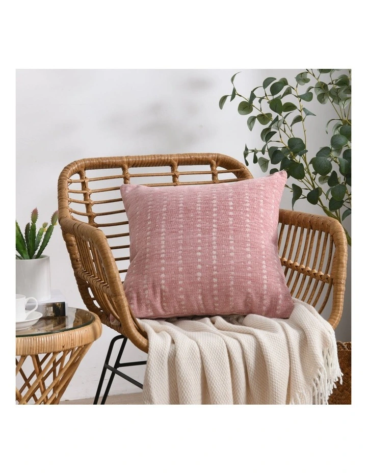 Antalyo Chenille Cushion 45x45cm in Pink