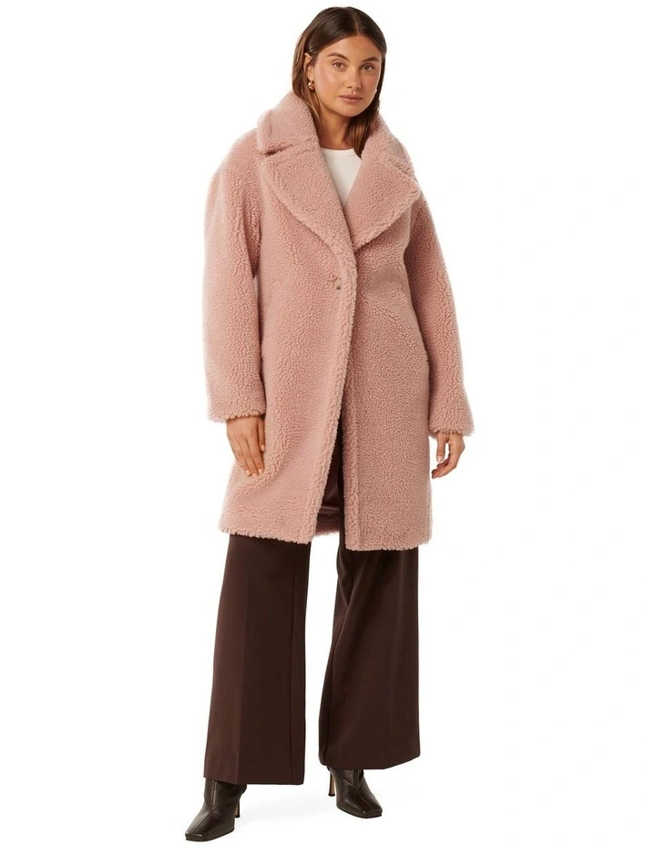 Bella Borg Coat in Pink