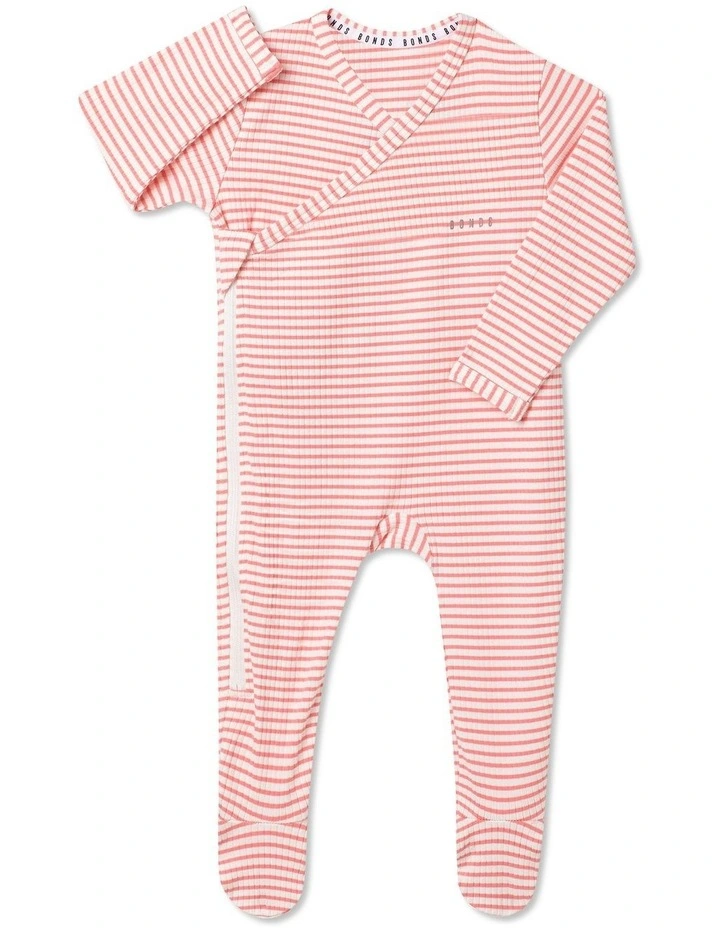 Baby Newbies Rib Zippy in Mascarpone/Island