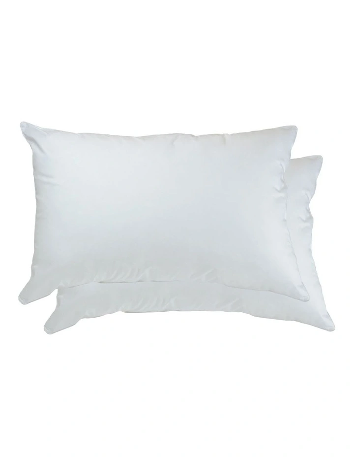 Cloud Support Twin Pack Pillow in White