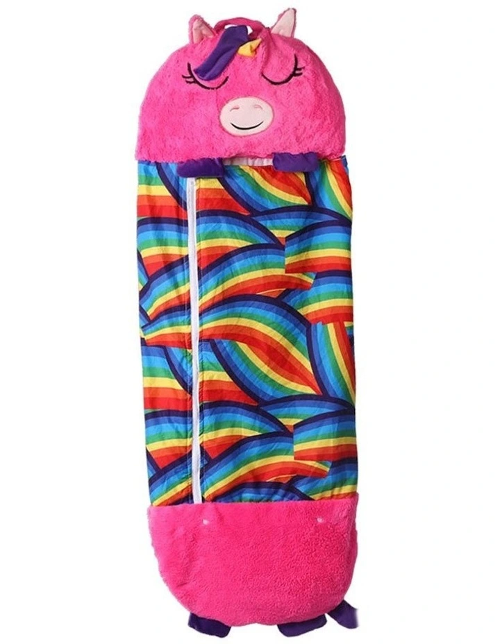 Unicorn Pillow Stuffed Sleeping Bag 135cm S in Red