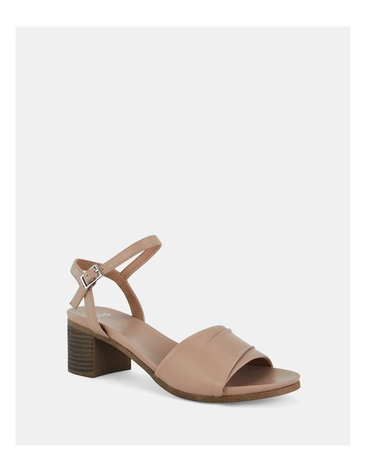 Urang Heeled Sandals in Nude