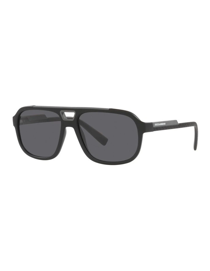 0DG6179 Polarised Sunglasses in Matte Black