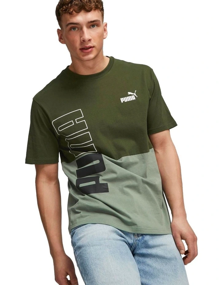 Power Colorblock Tee in Myrtle