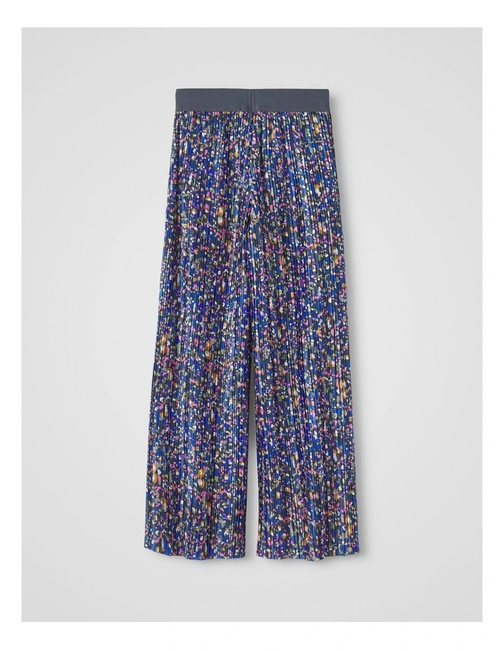Pleated Wide Pant in India Ink