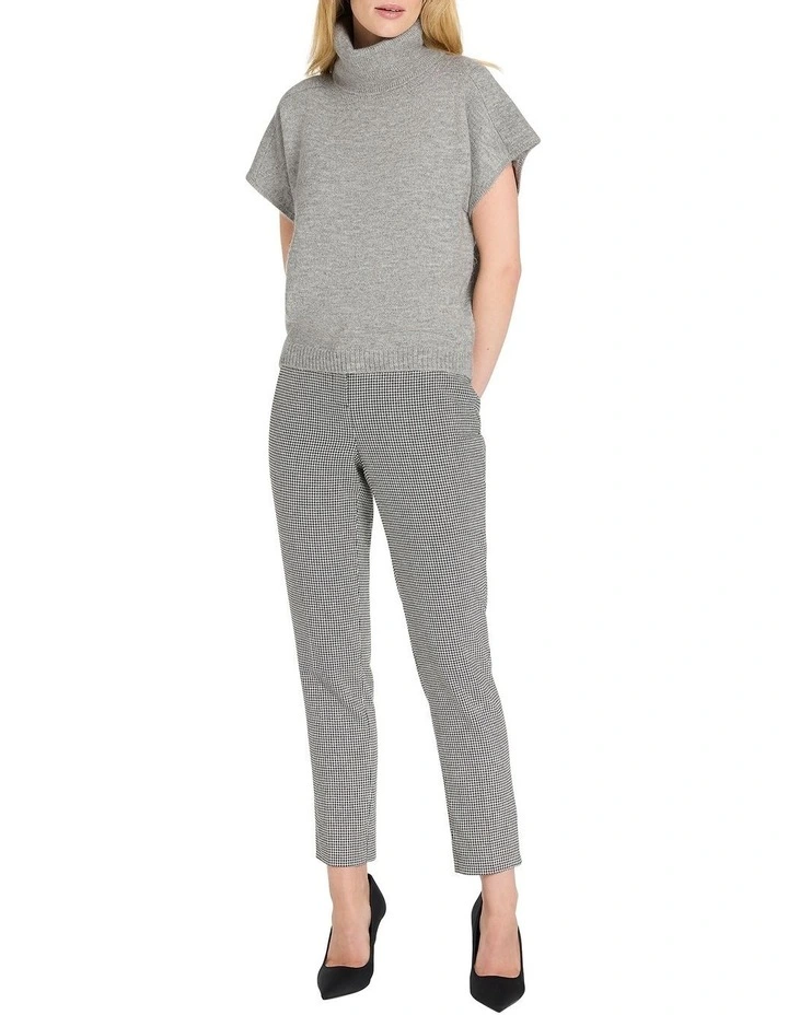 Cortese Roll Neck Knit in Grey Marle
