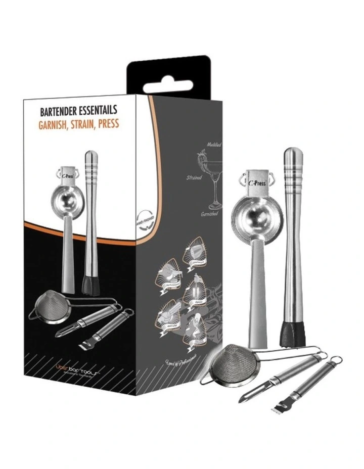 Bartender Essentials Set Chrome