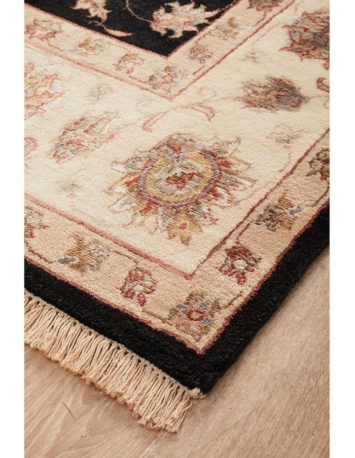 Indian Hand Knotted Wool With Silk Rug 292X190cm