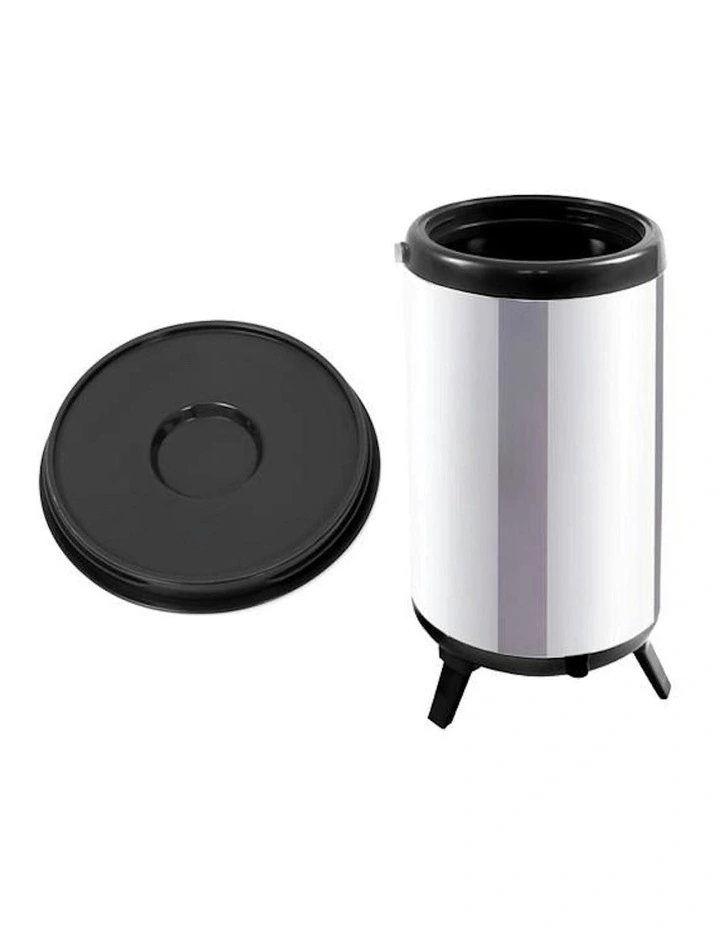 Portable Insulated Cold/Heat Coffee Tea Pot With Dispenser 8L in Silver