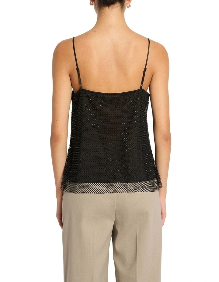 Crystal Call Camisole in Black