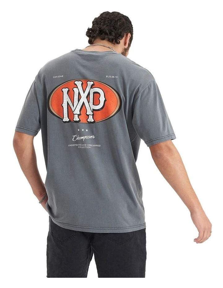 Profile Heavy Box Fit Tee in Grey