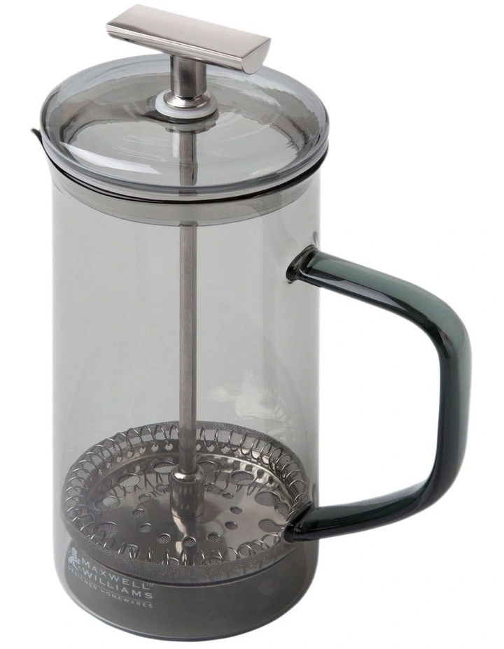 Gift Boxed Blend Sala Glass Plunger 350ml in Charcoal
