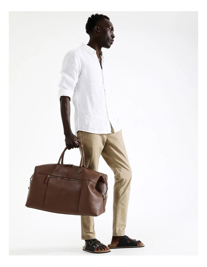 PU Weekender Bag in Brown