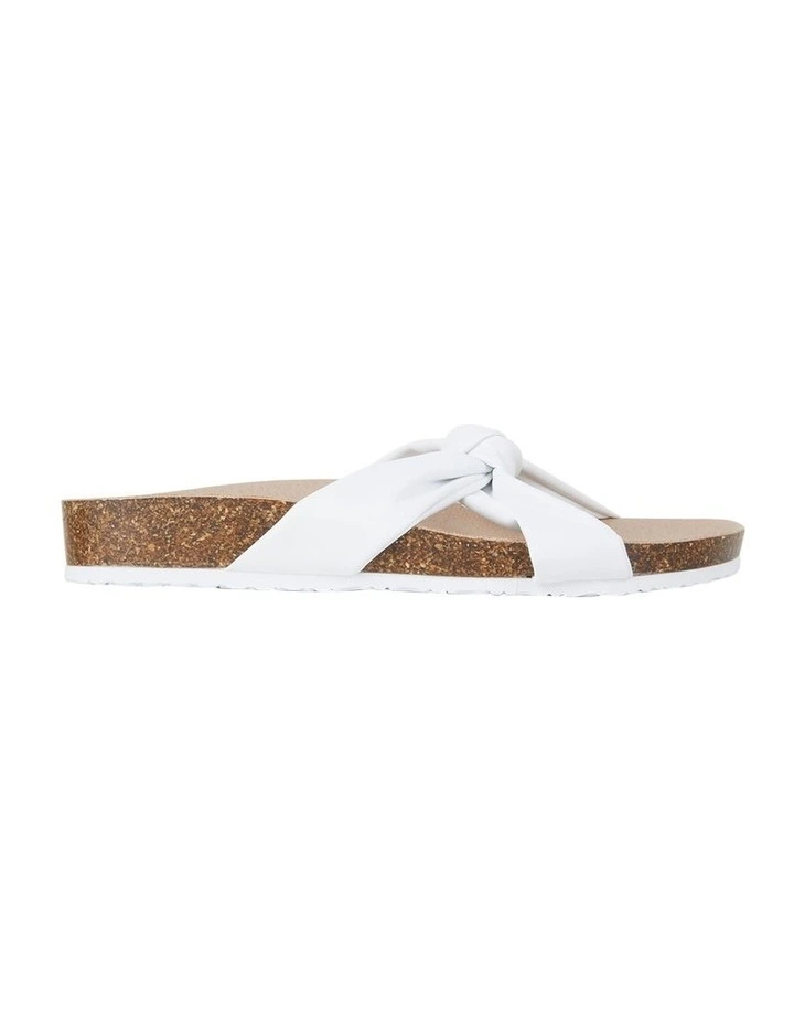 Avery Straps Slides in White