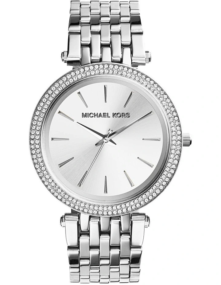 Darci Silver Polished Steel Luxury Watch MK3190