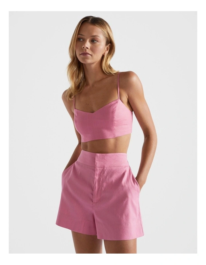Fitted Bralette in Rosewood