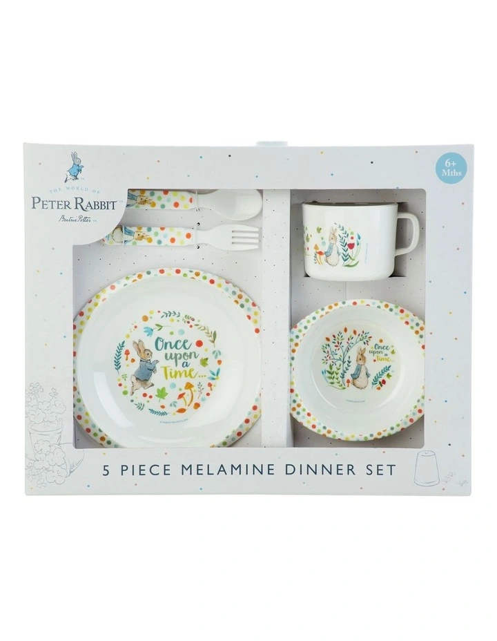 Classic 5 Piece Dinner Set in White