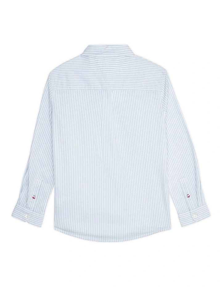 Boys 8-16 Essential Ithaca Stripe Archive Shirt in Blue