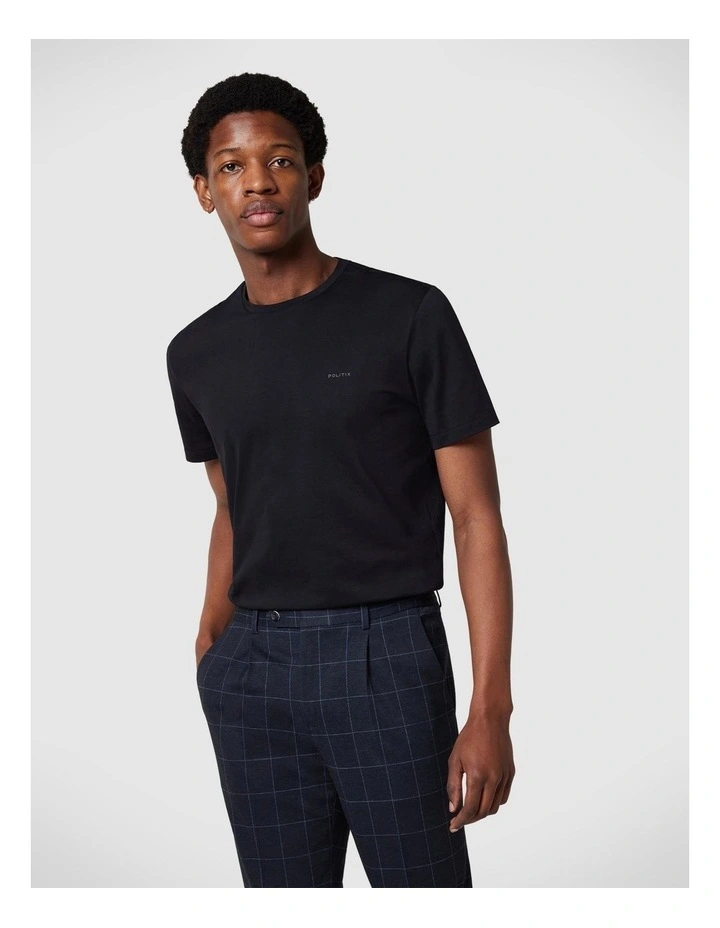 Plain Crew Tee in Black